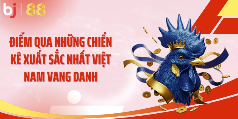 Điểm qua những chiến kê xuất sắc nhất Việt Nam vang danh